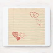 Doodle Notepad Love Letter Muismat (Voorkant)