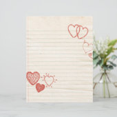 Doodle Notitieblok liefdesbrief (Staand voorkant)