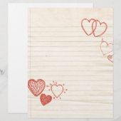 Doodle Notitieblok liefdesbrief (Voorkant / Achterkant)