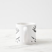 Doodle oog, creatief naadloos patroon. espresso kop (Achterkant)