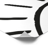 Doodle oog, naadloos patroon. poster (Hoek)