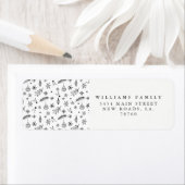 Doodle Ornamenten Kerst Etiket (Insitu)