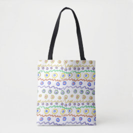 Doodle ornamenten tote bag