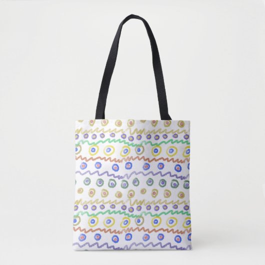 Doodle ornamenten tote bag (Voorkant)