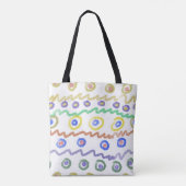 Doodle ornamenten tote bag (Achterkant)