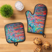 Doodle Ovenwant & Pannenlap Set (Top down)