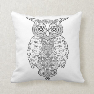 Doodle Owl Kussen