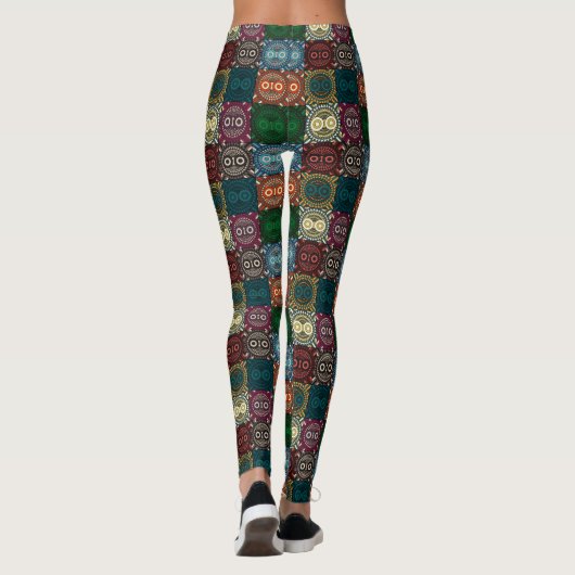 Doodle Owl Leggings (Achterkant)