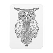 Doodle Owl Magneet (Verticaal)