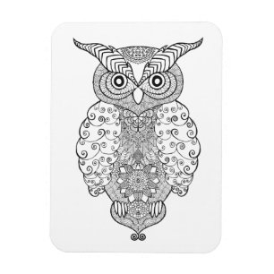 Doodle Owl Magneet