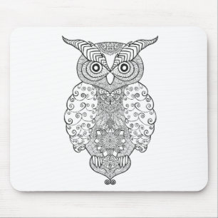 Doodle Owl Muismat