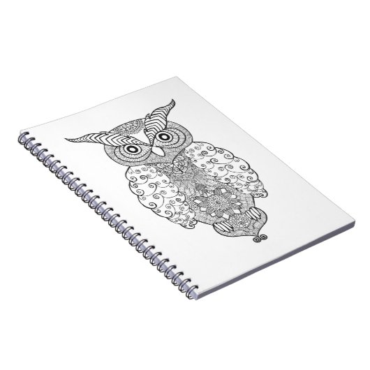 Doodle Owl Notitieboek (Rechterzijde)