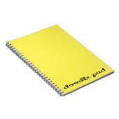 Doodle Pad Yellow Notitieboek (Rechterzijde)