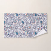Doodle Paisley Pattern Bad Handdoek (Handdoek)