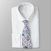 Doodle Paisley Pattern Stropdas (Gebonden)
