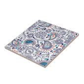 Doodle Paisley Pattern Tegeltje (Zijkant)