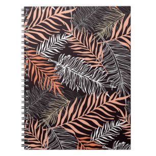 Doodle Palm: Hand-getrokken bladpatroon. Notitieboek