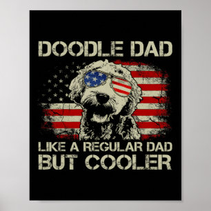 Doodle Papa Als Gewone Papa Maar Koeler Goldendood Poster