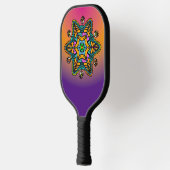Doodle patroon met ogen pickleball paddle (Links)