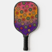 Doodle patroon met ogen pickleball paddle (Achterkant)
