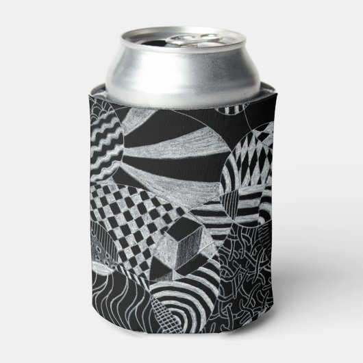 Doodle Pattern Koelbox Blikjeskoeler (Blikje Voorkant)