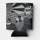 Doodle Pattern Koelbox Blikjeskoeler (Voorkant)