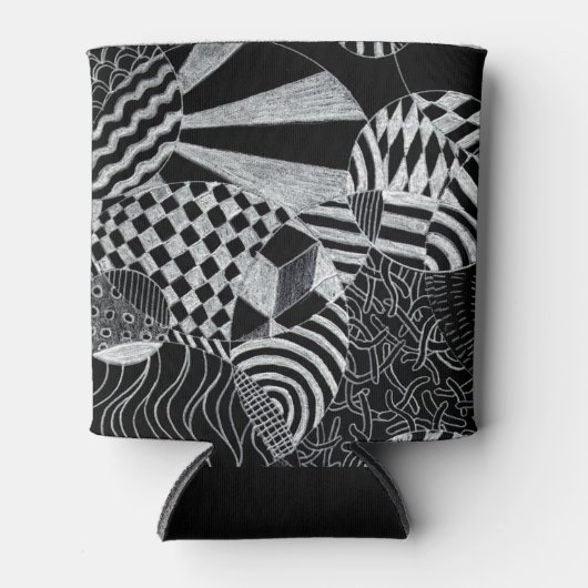 Doodle Pattern Koelbox Blikjeskoeler (Voorkant)