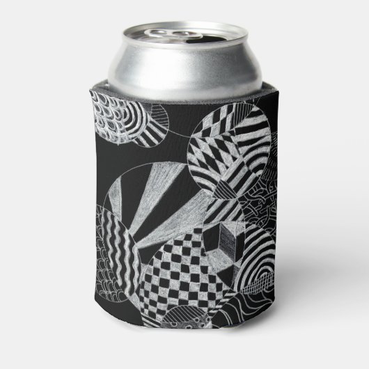 Doodle Pattern Koelbox Blikjeskoeler (Blikje Achterkant)