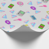 Doodle Pattern van 90 jaar Cadeaupapier (Hoek)