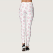 Doodle Paws, Dog Paws, Baby Pink Paws Leggings (Achterkant)