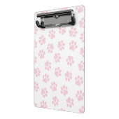 Doodle Paws, Dog Paws, Baby Pink Paws Mini Klembord (Angled2)