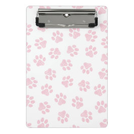 Doodle Paws, Dog Paws, Baby Pink Paws Mini Klembord