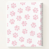 Doodle Paws, Dog Paws, Baby Pink Paws Notitieboek (Achterkant)