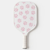 Doodle Paws, Dog Paws, Baby Pink Paws Pickleball Paddle (Achterkant)