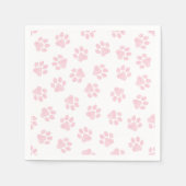 Doodle Paws, Dog Paws, Baby Pink Paws Servet (Voorkant)