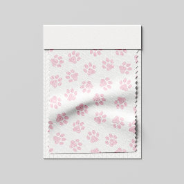 Doodle Paws, Dog Paws, Baby Pink Paws Stof