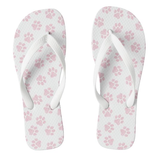 Doodle Paws, Dog Paws, Baby Pink Paws Teenslippers (Voetbed)