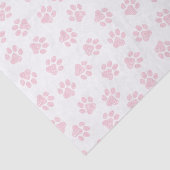Doodle Paws, Dog Paws, Baby Pink Paws Tissuepapier (Detail)
