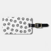 Doodle Paws, Dog Paws, Black Paws Bagagelabel (Voorkant horizontaal)