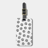 Doodle Paws, Dog Paws, Black Paws Bagagelabel (Voorkant verticaal)