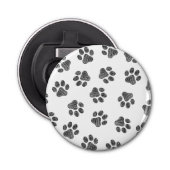 Doodle Paws, Dog Paws, Black Paws Button Flesopener (Voorkant)