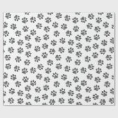 Doodle Paws, Dog Paws, Black Paws Cadeaupapier (Vlak)