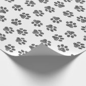 Doodle Paws, Dog Paws, Black Paws Cadeaupapier (Hoek)