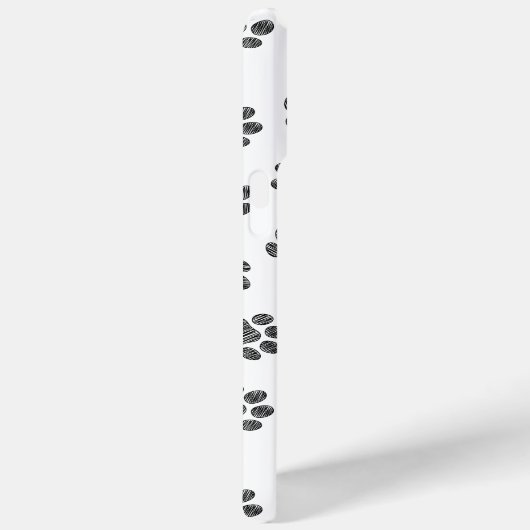 Doodle Paws, Dog Paws, Black Paws Case-Mate iPhone Case (Achterkant / Rechts)