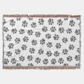 Doodle Paws, Dog Paws, Black Paws Deken (Voorkant)