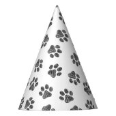 Doodle Paws, Dog Paws, Black Paws Feesthoedjes (Voorkant)