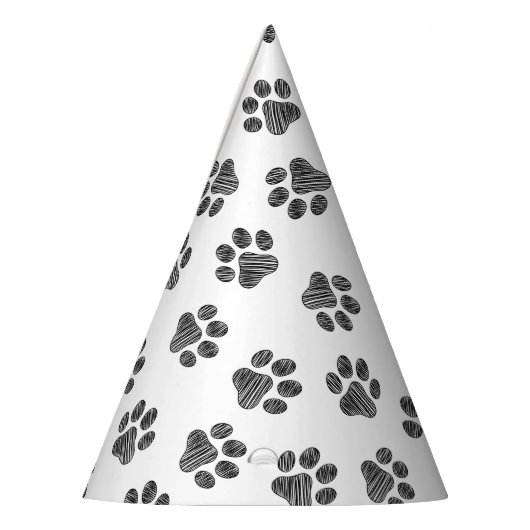 Doodle Paws, Dog Paws, Black Paws Feesthoedjes (Links)