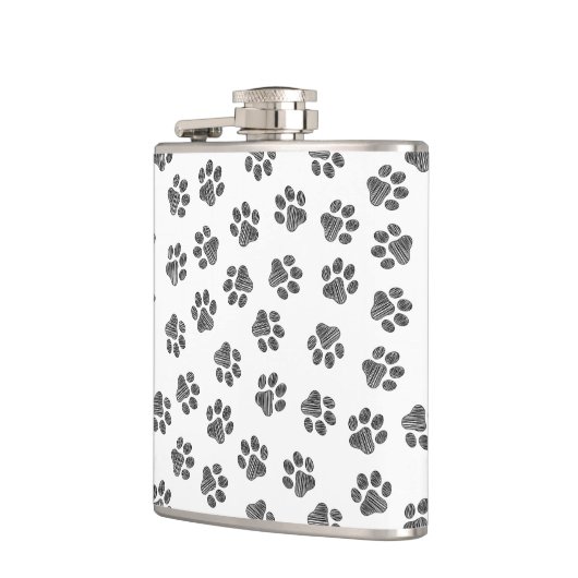 Doodle Paws, Dog Paws, Black Paws Heupfles (Links)