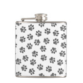 Doodle Paws, Dog Paws, Black Paws Heupfles (Voorkant)