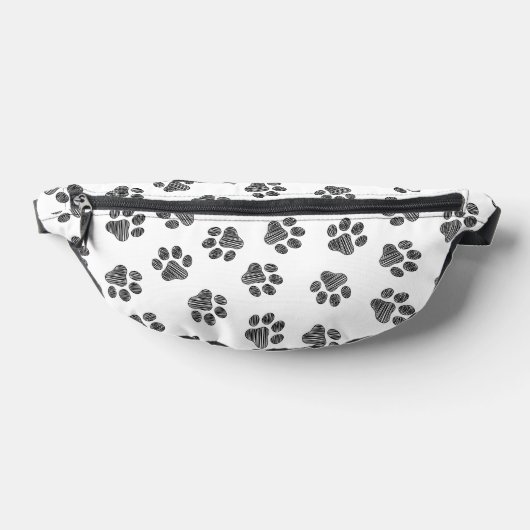 Doodle Paws, Dog Paws, Black Paws Heuptasje (Liggend)